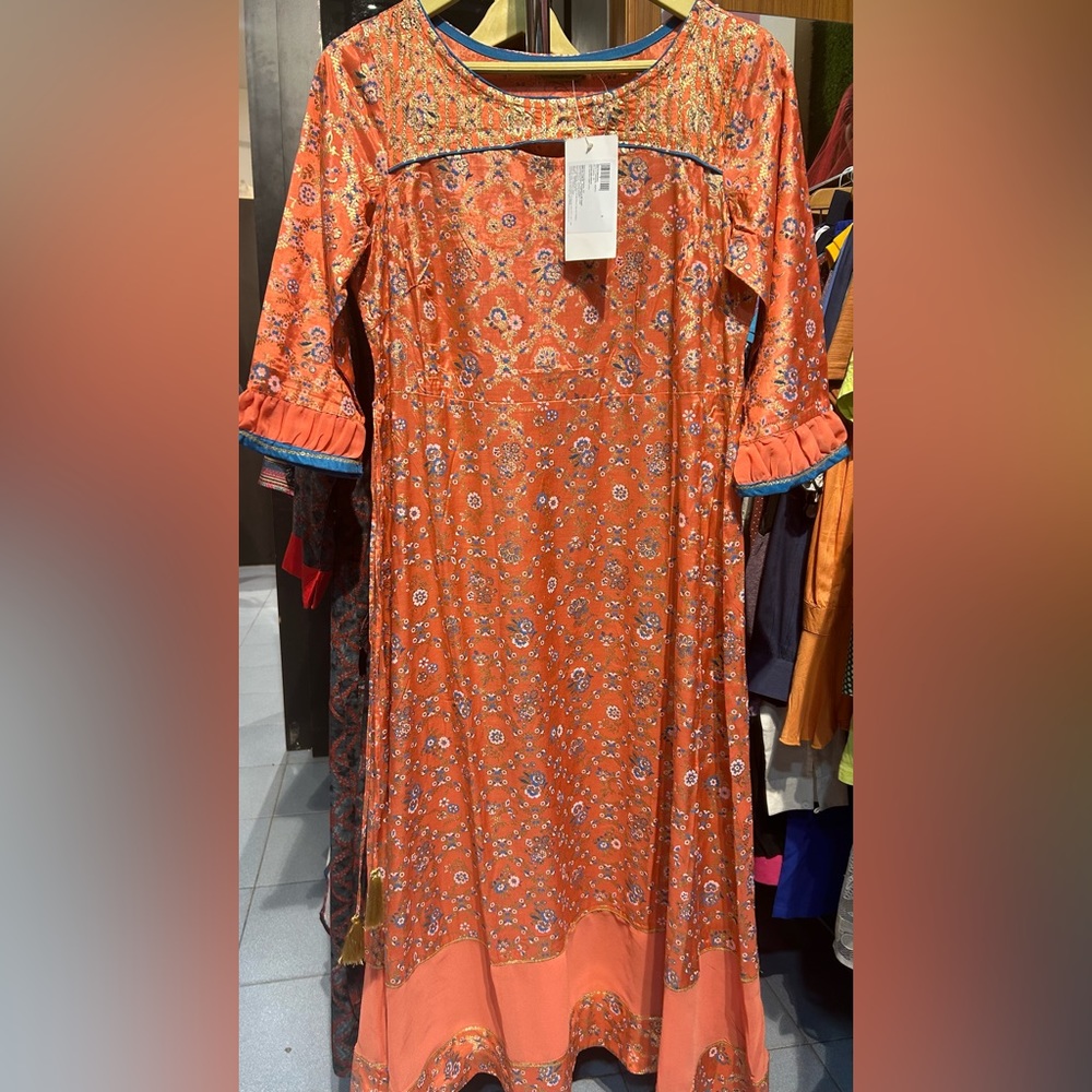Orange kurti - Picture 1 of 14